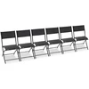 Image de Lot De 6 Chaises De Jardin Pliantes "boston" 82cm Gris Anthracite