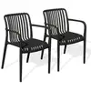 Image de Lot de 2 fauteuils de jardin tiago 81cm noir