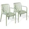 Image de Lot de 2 fauteuils de jardin tiago 81cm vert olive