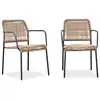 Image de Lot de 2 fauteuils de jardin marceau 78cm naturel