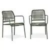 Image de Lot de 2 fauteuils de jardin marceau 78cm vert olive