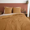 Image de Parure de lit - 220x240 cm - Réversible - Bicolore - Jaune soleil et sablé