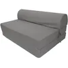Image de June Chauffeuse 2 Places - Tissu Gris - Style Contemporain - L 115 X P 75 Cm