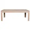 Image de Table moderne extensible bois chêne blanchi massif l200 à 280 - boston