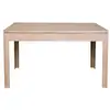 Image de Table carrée extensible en chêne blanchi l140 à 200 - boston