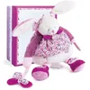 Image de Peluche bébé pantin dactivités Cerise - DOUDOU ET COMPAGNIE - Cerise Le Lapin - Rose - Fille - Bébé - 30 cm