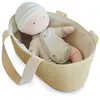 Image de Poupon Doudou Gris - Doudou et Compagnie - Couffin Biberon et Body Amovible - 28 cm