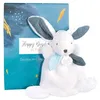 Image de JOUET PREMIER GE - DOUDOU ET COMPAGNIE - Doudou Happy Pop - Blanc et Bleu - 17 cm - Boîte cadeau garantie Doudou