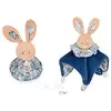 Image de Doudou boule lapin bleu