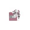 Image de Bohaime - lapin rose doudou petale DC4027