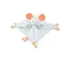 Image de Doudou Souris Blanc Avec Marionnette À Doigts - Confort Et Douceur