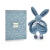 Image de Doudou lapin bleu - Lapin doudou -29 cm