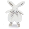 Image de Doudou Lapin Blanc Doux Et Tactile Pour Bébé