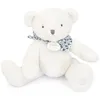 Image de Ours en peluche blanc - 25 cm - DOUDOU ET COMPAGNIE - PELUCHES/Doudous - Bleu