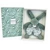 Image de Doudou Lapin Vert Sauge Avec Foulard - Compagnon Doux Pour Bébé
