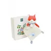 Image de Doudou plat hochet billes - Renard Romarin - 21 cm