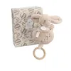 Image de Lapin doudou - Boite a musique Beige