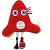 Image de Peluche Mascotte Officielle Jeux Paralympiques Paris 2024 Premium 33 cm Rouge JO2505