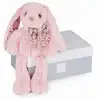 Image de Peluche lapin rose les copains câlins - 25 cm