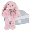 Image de Peluche - HISTOIRE DOURS - Les Copains Câlins - Lapin rose - 40 cm - Pour bébé fille