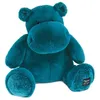 Image de Peluche - HISTOIRE DOURS - Hippopotame - 40cm - Bleu canard - Bébé