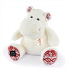 Image de Hippopotame - Blanc Noel 40cm