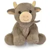 Image de Peluche Petite Vache Foulard Marron
