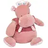 Image de Peluche Hippopotame Zoé Medium Velours Rose Baby Nat