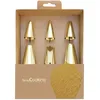 Image de Coffret De 6 Douilles À Pâtisserie Dorées