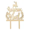 Image de Cake topper bois Joyeux noël