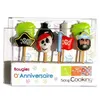 Image de Bougies à piquer - Pirates - Lot de 8