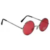 Image de Lunettes rondes Hippie rouges - Accessoire de déguisement - Mixte - A partir de 14 ans