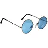 Image de Lunettes de déguisement - Hippy - Ronde - Métal - Bleu - Mixte