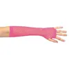 Image de Mitaines en résille - MES VERRINES - Mitaines longues - Rose fluo - Longues mi-avant-bras - Adulte