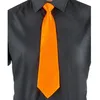 Image de Cravate orange fluo adulte - 75936