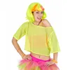Image de T-shirt fluo jaune années 80 femme