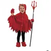 Image de Déguisement Ptit diable rouge 3-4 ans - PARTY PRO - Halloween - Enfant - Rouge - Multicolore