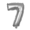 Image de Ballon chiffre - Party Pro - 333777 - Mylar 36cm - Argent - Décoration anniversaire