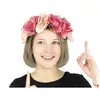 Image de Serre-tête Partypro Frida Vintage Deux Rangées De Roses Multicolor