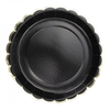 Image de Assiette Carton Partypro 23 Cm Noir Or