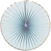 Image de Party Pro 913401 Set de 3 éventails bleu pastel et or