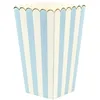 Image de Boite alimentaire modele pop-corn avec rayure - Bleu - Lot de 8