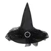 Image de Chapeau Sorcière Partypro Taille Adulte Noir Feutre/polyester