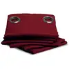 Image de Rideau thermique occultant oeillets rouge mc330 140l x 260h