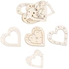 Image de Lot De 8 Embellisseurs En Bois "coeurs" Naturel