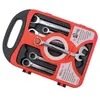 Image de Jeux de 7 clés à cliquet en coffret - BIZLINE - Chrome Vanadium - Polies 72 dents DIN 3113