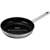 Image de Noir 28 cm VENTEO Poele Inox 20/24/28cm Poele Induction Revêtement Céramique Anti Adhérence Sans PFOA