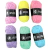 Image de MégaCréa DIY - Laine Assortiment de couleurs classiques pastel 6 pelotes