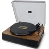 Image de Muse mt-107 bto platine vinyle, 33-45 trs, bluetooth, usb pour lecture-encodage, finition noir et bois - enceintes stéréo 2x5w