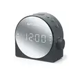 Image de Réveil Radio Muse M-186 Cmr Gris Led, Affichage Blanc 11,6 X 11,6 X 5,6 Cm